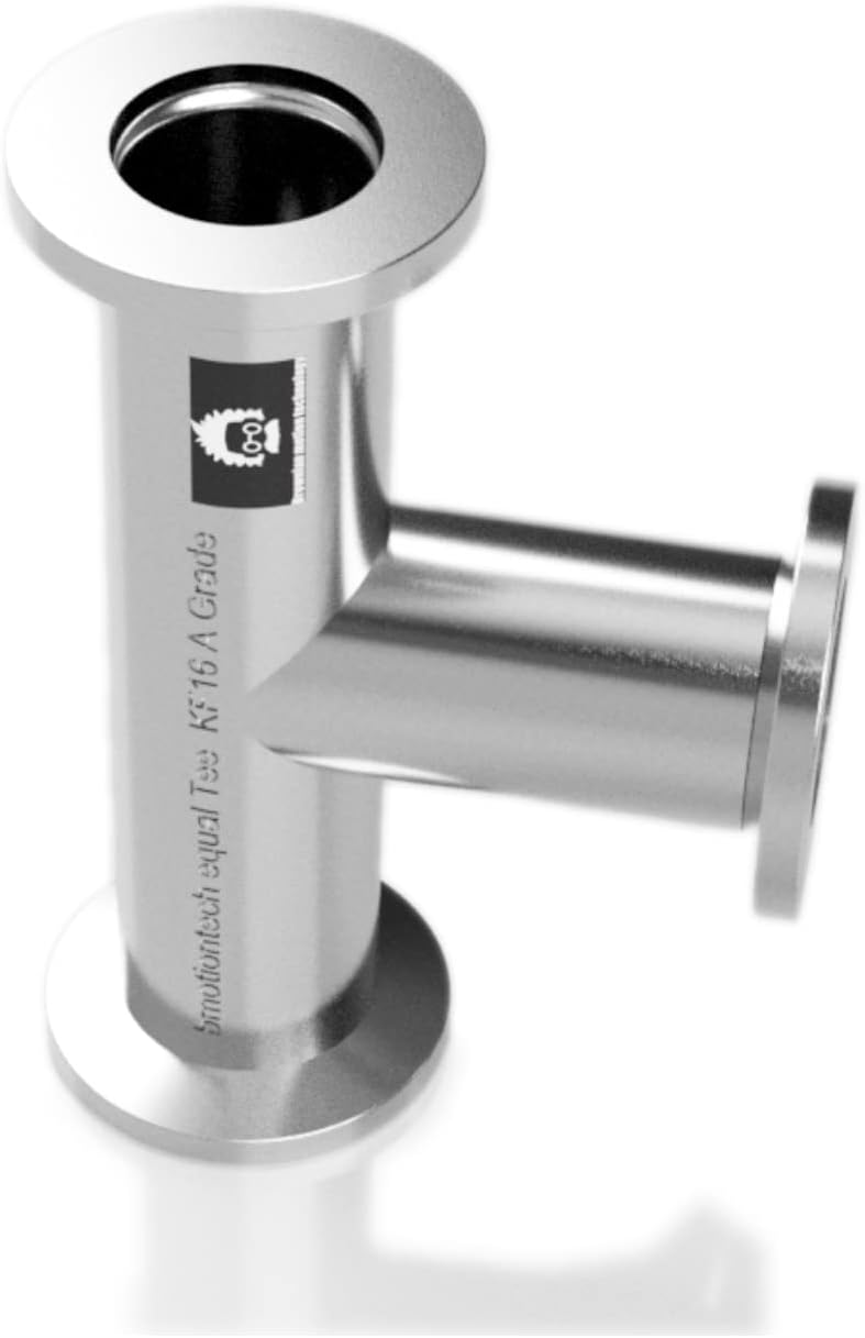 BROWNIAN MOTION TECHNOLOGY bmotiontech superior Grade - ISO-KF KF16 KF25 KF40 Flange Equal TEE Fitting 3 Ways Vacuum (KF16 Equal TEE) - Image 1